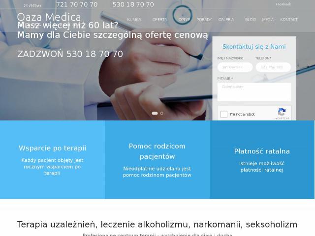 Strona Prywatny Ośrodek Terapii Uzależnień Oaza s.c.