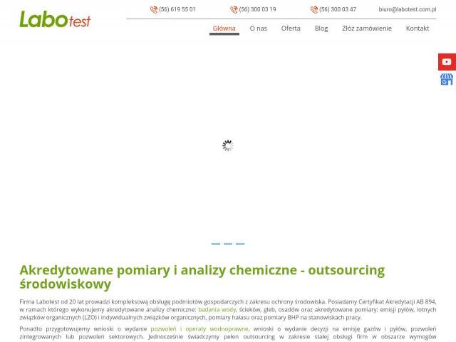 LABOTEST Laboratorium Analiz Fizykochemicznych