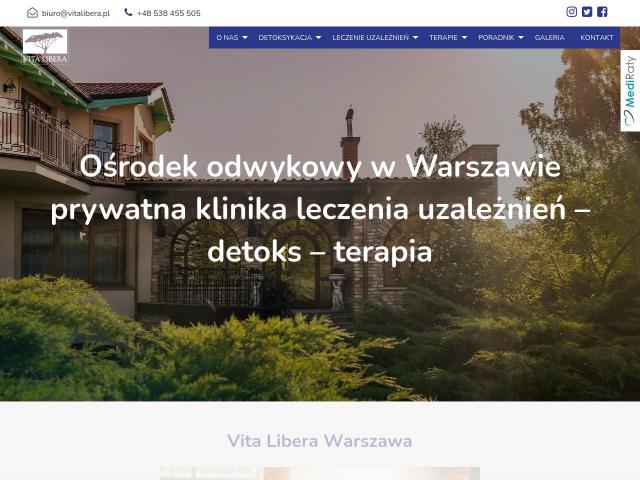 Strona Vita Libera Sp. z o.o. Klinika leczenia uzależnień