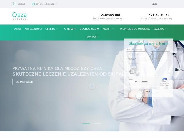 Strona Klinika dla młodzieży Oaza