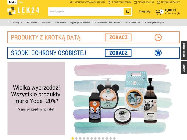 Strona Apteka Internetowa Lek24.pl