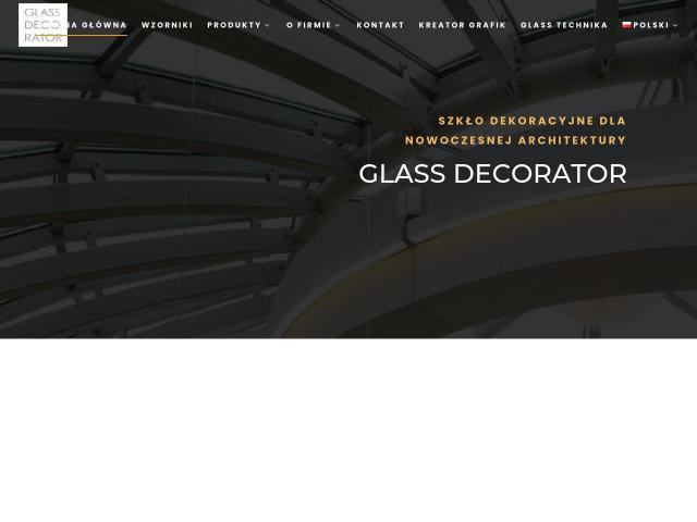 GLASS DECORATOR - Szyby dekoracyjne