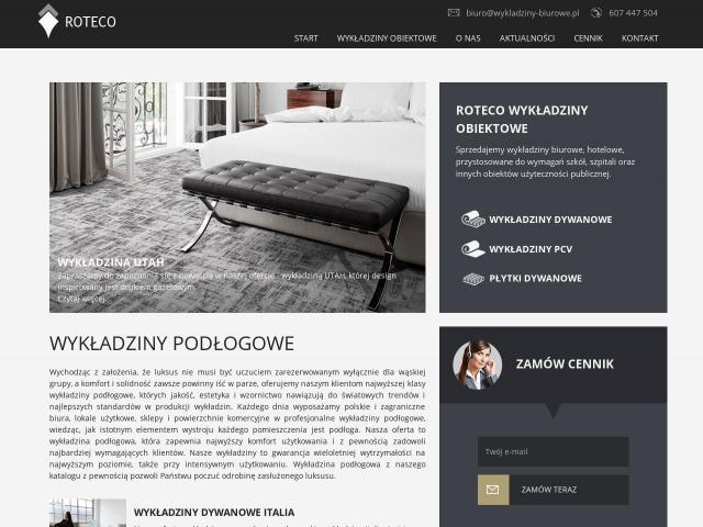 Strona Roteco Wykładziny Obiektowe