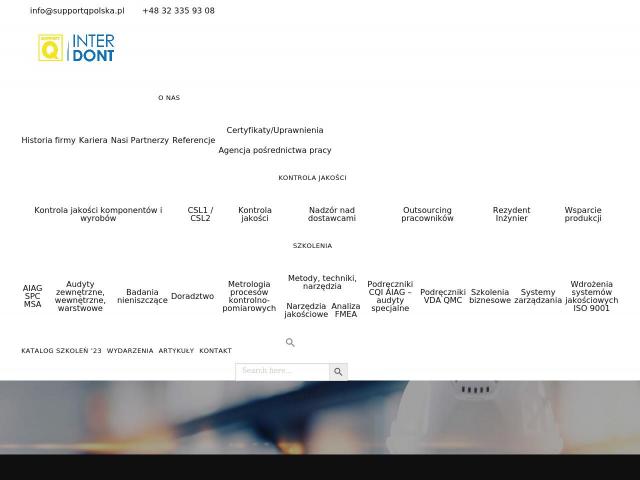 Strona Interdont Support Q Sp. z o. o.